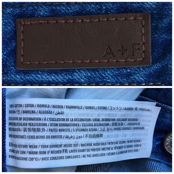 Abercrombie & Fitch Ames Slim Boyfriend Distressed Buttonfly Jeans Size 25 - Picture 11 of 17